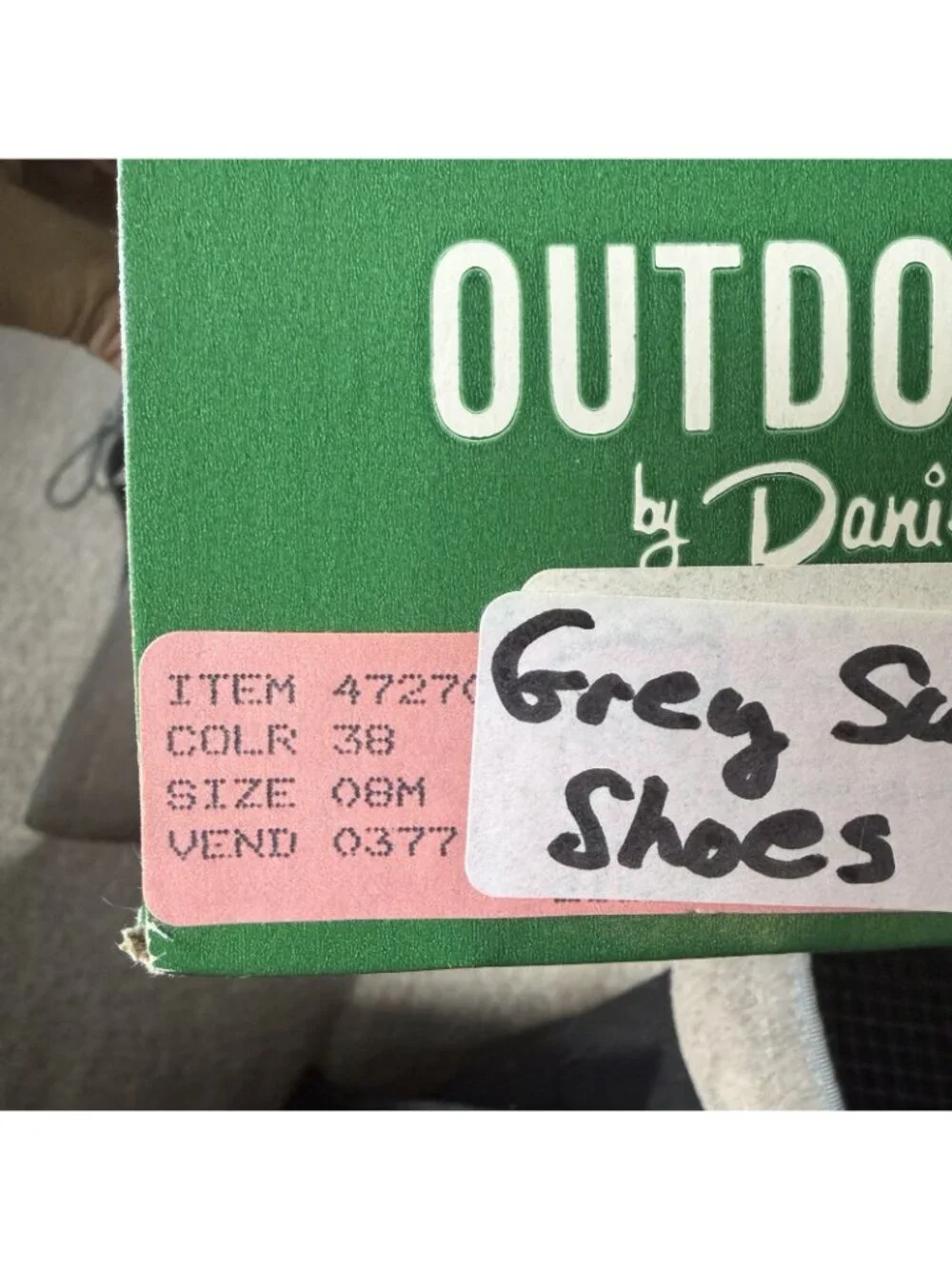 Vintage Outdoorables by Daniel Green Gray Suede Oxford Tassel Heels Academia 8